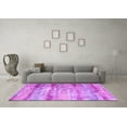 thumbnail image 3 of Ahgly Company Indoor Square Abstract Purple Contemporary Area Rugs, 3' Square, 3 of 4