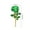 Green, variant on Valentines Rose Ornament For February 14 Festive Romantic Wedding Gift For Girlfriend Or Good Friend Birthday Present 9.45x2.76in