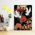 thumbnail image 6 of FMSHPON Crane Flower Black Floral Clipboard Hardboard Wood Nursing Clip Board and Pull for Standard A4 Letter 13x9 inches, 6 of 8