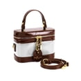 thumbnail image 2 of LAVA Small Box Crossbody Purse For Women, Designer PU Leather Mini Top Handle Tote Bag Shoulder Pouch, Satchel Flap Handbag for Ladies, 2 of 11