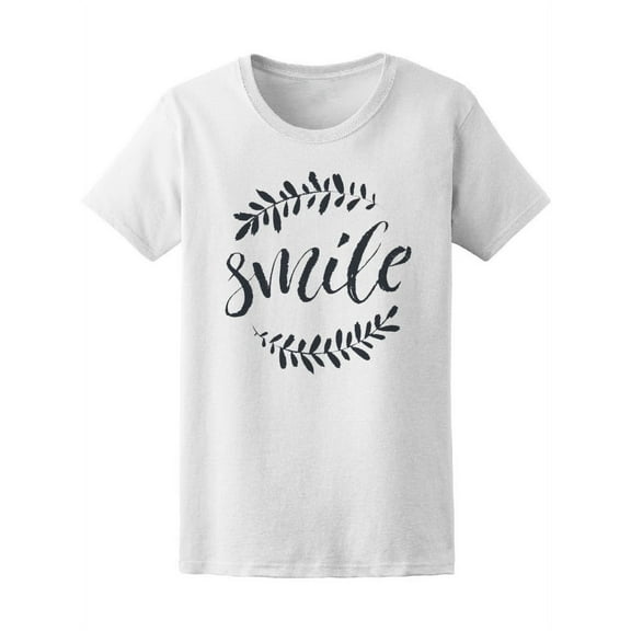 Cursive Smile Lettering Tee Women's -Image by Shutterstock