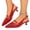 Red, variant on Mfakffe Mary Jane Shoes for Women Comfortable Pointed Toe Casual Outdoor Fashion Cut Out Shoes Slip on Versatile Low Kitten Heel Shoes Red 10 Wide(EU:43)
