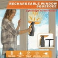thumbnail image 3 of Cordless Window Vacuum Cleaner, Glass, Mirror, Window, Car and Shower Squeegee - Detachable Water Tank and 2 Cleaning Cloth Window Vacuum Squeegee for Window Mirror Car Countertop Tiles, 3 of 7