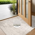 thumbnail image 3 of Washable 2x6 Thin Runner Rug: Abstract Soft Entryway Doormat Water-resistan Hallway Bathroom Kitchen Carpet With Non-slip Backing Modern Living Room Bedroom Decorative Carpet(2x6 Beige/cream), 3 of 9