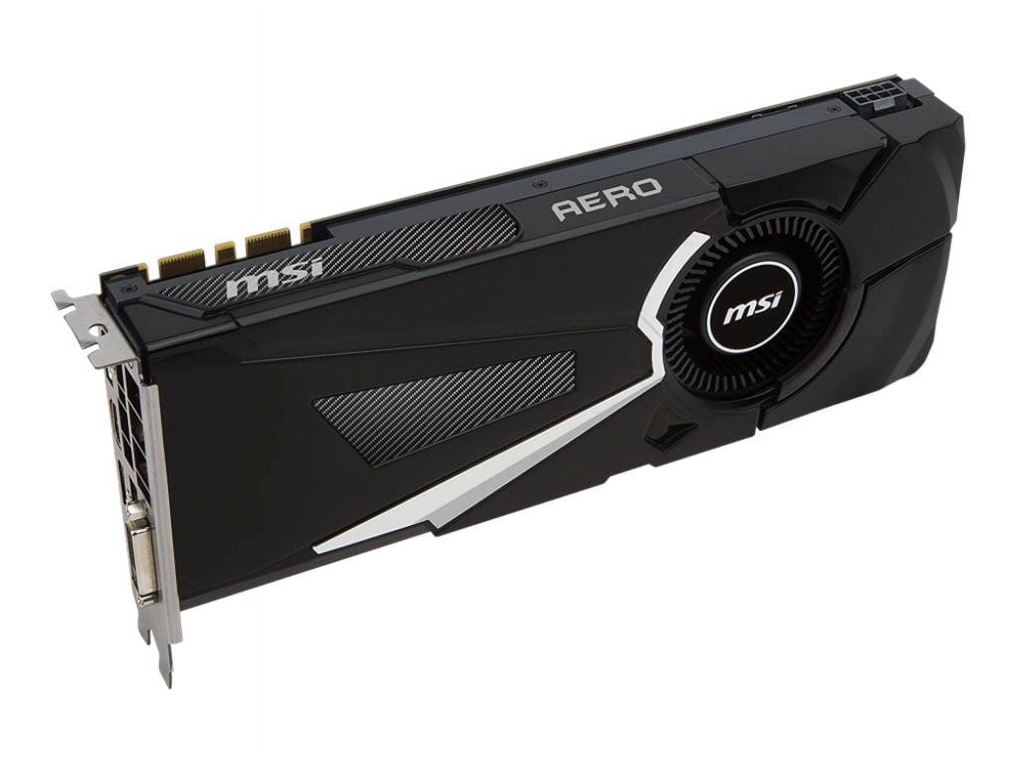【正常】MSI GeForce GTX 1080 AERO 8GB NVIDIA MSI GeForce GTX 1080 Aero 8GB GDDR5X PCI Express 3.0 Graphics Card