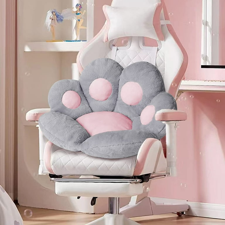 Merbary Cat Paw Cushion Comfy Kawaii Chair Cushion Bear Paw Lazy