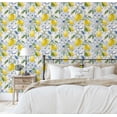 thumbnail image 5 of S4Sassy Self Adhesive Wallpaper, Fruit Tile Print Wallpaper, White Removable Diy Vinyl Tile Pattern Wall Covering, Plain Peel And Stick Contact Paper For Entryway Wall, Kitchen Backsplash(25"X60"), 5 of 9