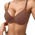 thumbnail image 1 of Bra Comfort Line Women's Push Up Underwire Bra with Breathable Solid Color Everyday Support, 1 of 7