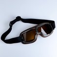 thumbnail image 1 of Gafas Retro con borde de Metal para motocicleta, protección UV de alta calidad para ciclismo y aventuras al aire libre, diseño Vintage europeo, 1 of 4