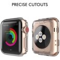 thumbnail image 2 of AhaStyle [2 Pack] Ultra Clair Slim iWatch Case TPU Protection Écran Antichoc Couverture Complète Compatible avec Apple, 2 of 5