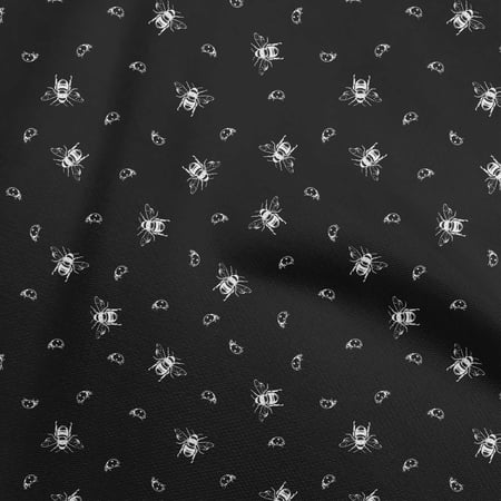 oneOone Velvet Black Fabric Artistic Colorful Sewing Fabric By The Yard Printed Diy Clothing Sewing Supplies 58 Inch Wide
