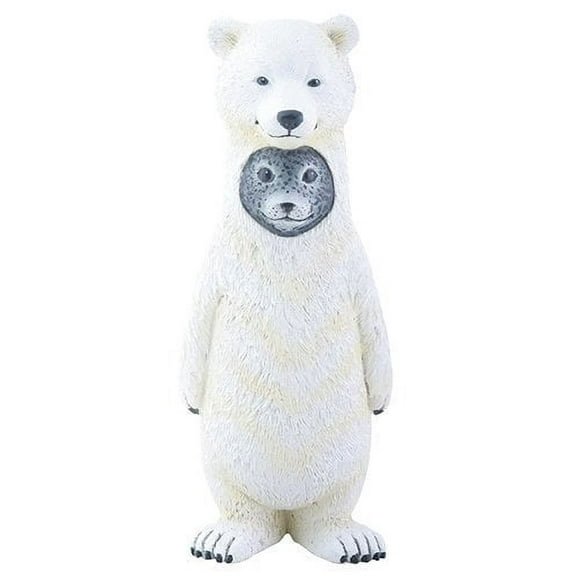 White and Grey Seal as Polar Bear Dupers Decorative Figurine Statue