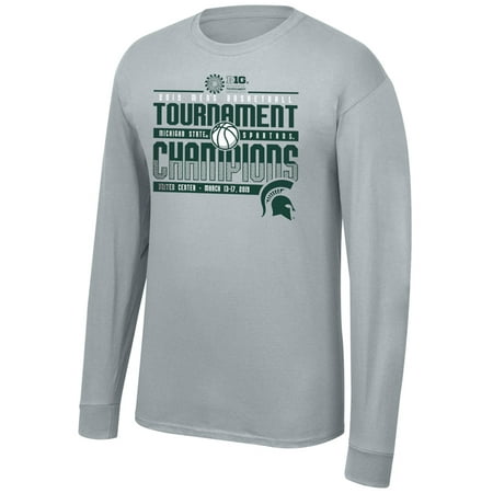 Michigan State Spartans Top of the World 2019 Big Ten Men's Basketball Conference Tournament Champions Long Sleeve T-Shirt - (Best Basketball Shorts 2019)