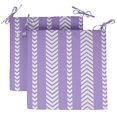 thumbnail image 1 of Vargottam Printed Indoor/Outdoor Chair Pads Non Slip Dining Chair CushionSquareShapedDining Chair Pad With String Ties Machine Washable & Home Decor Cushion- Set Of 2-Dusty Purple, 1 of 1