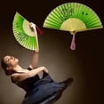 thumbnail image 2 of Cloud Pattern Fringed Folding Fan Men's /Children's Dance Fan Ancient Style Portable Small Fan, 2 of 5