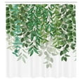 thumbnail image 3 of Ambesonne Eucalyptus Shower Curtain, Greenery Nature Leaves, 69"Wx70"L, Fern Green Seafoam and White, 3 of 3