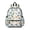 White Realistic Dinosaurs Pattern, variant on Dinosaur Pattern Cute School Backpack with Padded Back and Adjustable Shoulder Straps 13.4"x11"x4.7"