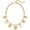 B Hollow Heart Charm, variant on Chunky Gold Charm Necklace for Women Boho Chunky Heart Statement Necklace Vintage Heart Coin Disc Charm Necklace Jewelry