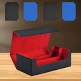 thumbnail image 2 of Bunblic Card Deck Box Portable Collectible 2 Rows Standard Display Game Card Storage Blue Divider Red, 2 of 8