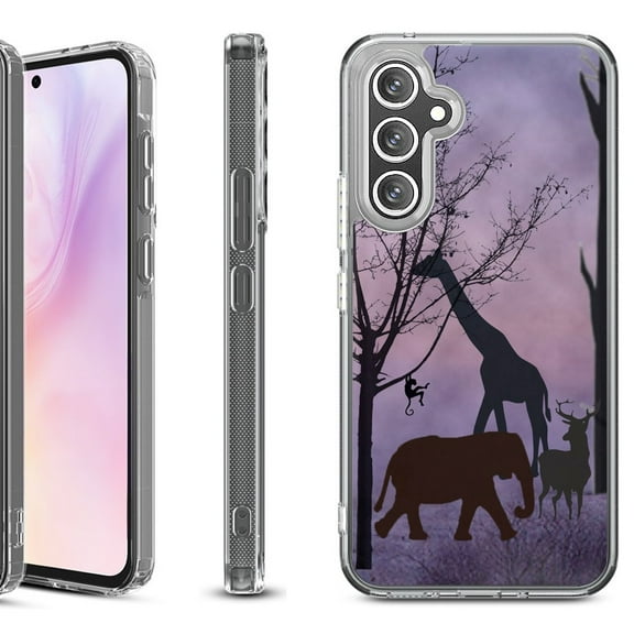 For Samsung Galaxy A36 5G Protective Shockproof Phone Case, by OneToughShield - Twilight Safari