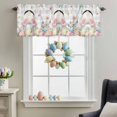 thumbnail image 3 of Valance Curtains for Kitchen Windows Happy Easter Bunny Tail Eggs Rod Pocket Valance Watercolor Flower Gray Buffalo Short Window Curtain Topper for Bedroom Living Room Bathroom 42x12in,1&nbsp;Panel, 3 of 9