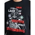 thumbnail image 4 of Star Wars Darth Vader Men's and Big Men's Holiday Graphic Light Up Sweatshirt, Sizes XS-3XL, 4 of 5