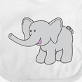 thumbnail image 4 of Inktastic Cute Elephant Boys or Girls Baby Bib, 4 of 4