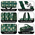 thumbnail image 3 of Teacher Tote Bag,Green Princess Castle Pattern Teacher Utility Tote Bag,Large Work Tote Bags for Women with Multiple Pockets,Top Zipper Closure,13.8x10.6x6.7 Inch, 3 of 5
