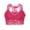 Hot Pink, variant on Black Sports Bra Women Sexy Women Plus Size Vest Crop Wire Free Bra Lace Lingerie Sexy V-Neck Underwear Black Bra Push Up Plus Size Ribbed Sports Bras for Women Wide Strap Bras