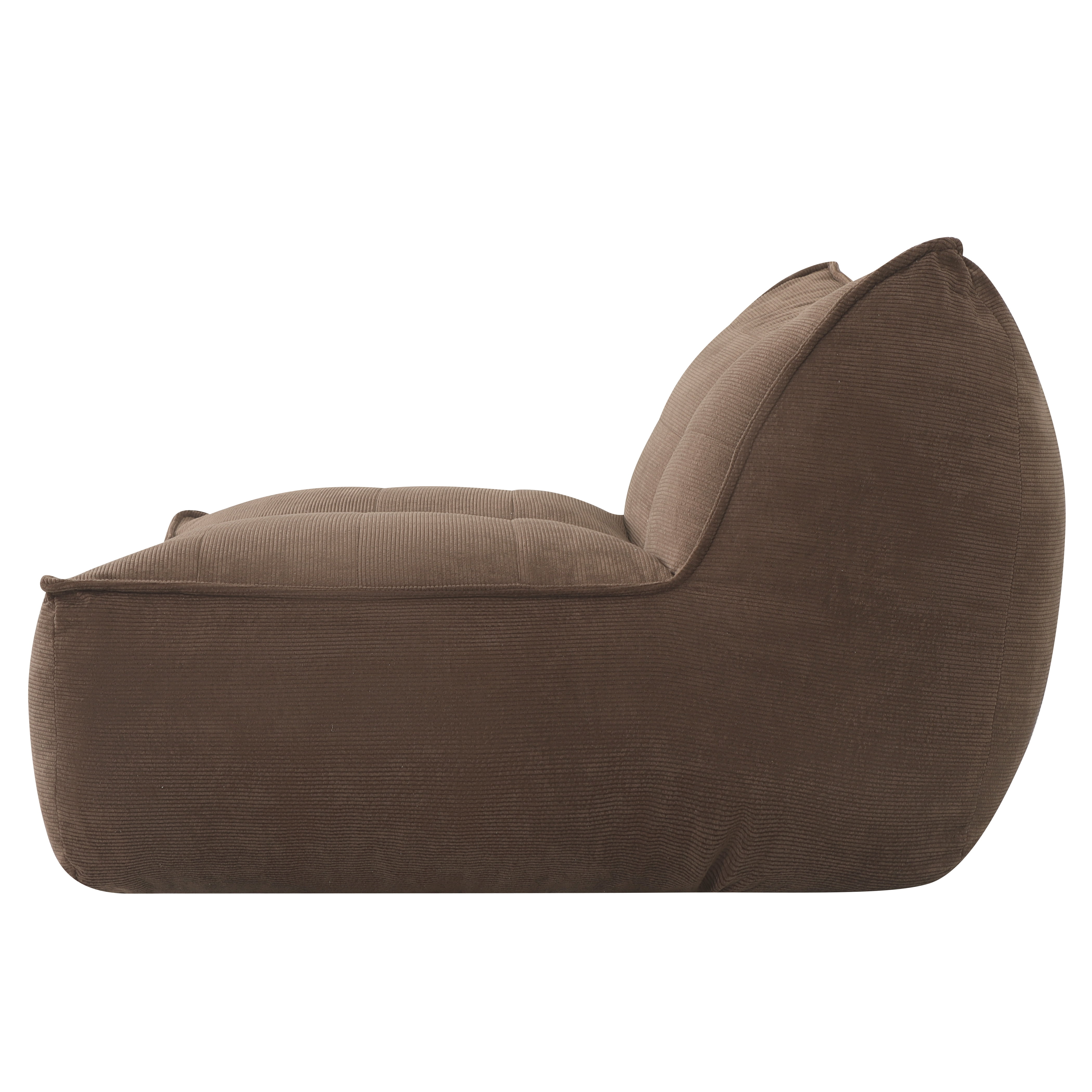 Soft Faux Fur Adult Bean Bag Lounger Sofa, Ergonomic Back Neck Support Vacuum Packed No Assembly Lazy Chair, Fluffy Bean Bag Couch for Bedroom Living Room Dorm Reading Gaming Relaxation