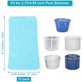 thumbnail image 3 of 15 Pieces Pool Skimmer Socks Pool Filter Saver Socks Net Fine Mesh Filter Sock for Filters, Baskets, and Skimmers Swimming Pool Spa Supplies (Blue), 3 of 7
