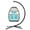 Blue, variant on BPS Hanging Egg Chair with Stand Indoor Outdoor, Comfy Patio Rattan Swing Hammock Chairs with Cushion, 264lbs Capacity Egg Shaped Chair for Lawn Backyard Balcony Bedroom, Birthday Gift