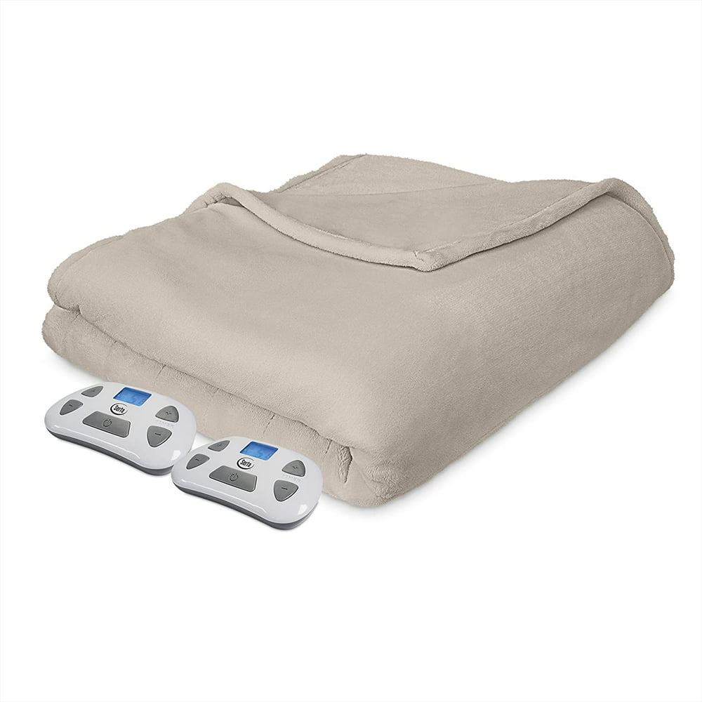 Serta Comfort Plush Electric Heated Warming Blanket