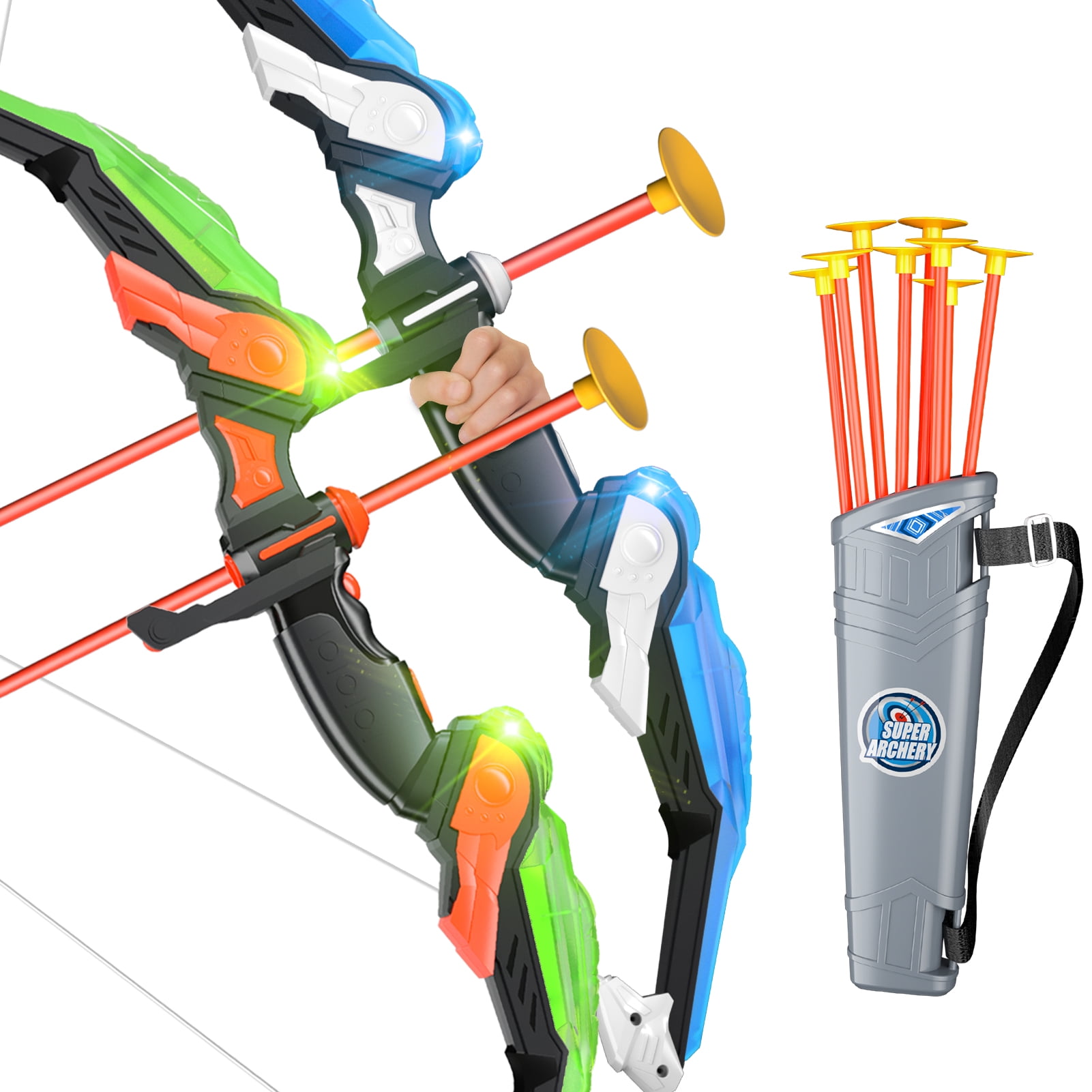 KukuFun Bow and Arrow for Kids 4-8-12, Kids Archery Set Toys for Kids Boys 6-8-12, Indoor Outdoor Toys for 3 4 5 6 7 8 9 10 11 12 Year Old Boys