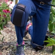 Safe Handler Flooring and Roofing Knee Pads with EVA Foam Padding, Adjustable Strap, Black/Blue