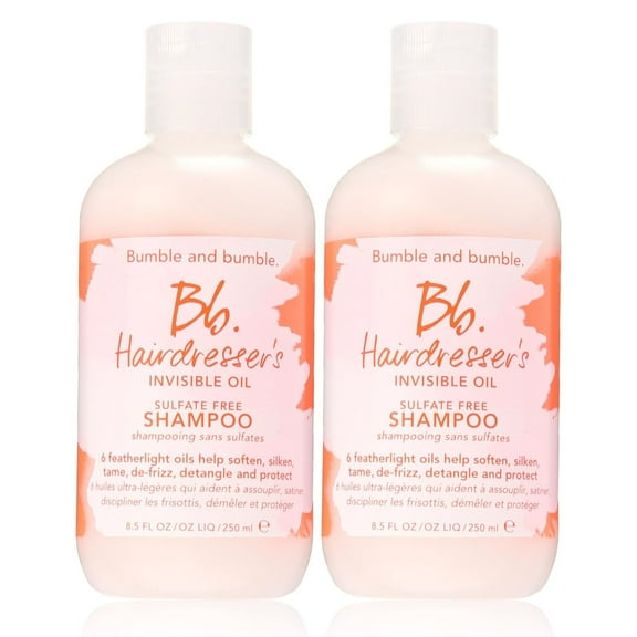 Bumble and Bumble Hairdresser's Invisible Oil Sulfate Free Shampoo Pack of 2, 8.5 oz Each