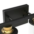 thumbnail image 6 of YANSUN 27.2 in 4-Light Black and Gold Bathroom Vanity Light Fixtures Over Mirror with Clear Glass Shades for Bathroom, Powder Room, Vanity Table, 6 of 8