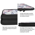 thumbnail image 4 of Pofeuu Butterflies in Pastel Print Laptop Carrying Case,13-15-Inch Laptop and Tablet, Sleek Design, Durable and Water-Repellent Fabric, Business Casual or School-15 inch, 4 of 8