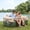 Creamy Green for 2, variant on ABORON Inflatable Couch with Built-in Pump, Blow up Sofa for Camping and Outdoor Activities, 440 lbs Heavy Duty Couch, Puncture Resistant Fabric and Multifunctional Air Pump, Portable Inflatable Sofa