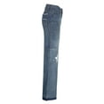 thumbnail image 5 of Lnzyyephy Female Jeans, Star Patterns High Waist Long Straight-Leg Pants with Pockets for Spring Fall, Blue, S/M/L, 5 of 8
