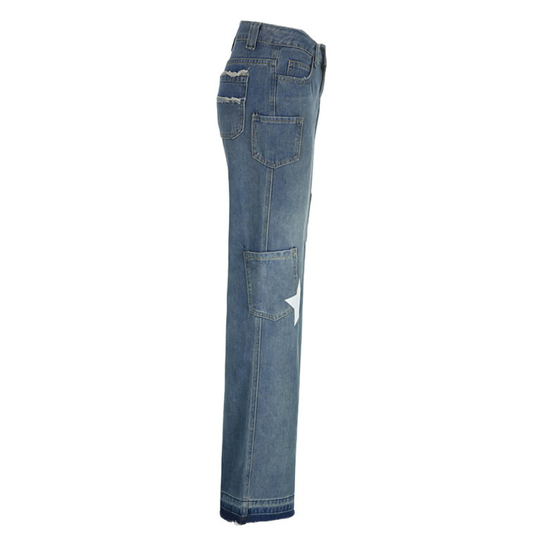 Y2K Patchwork Jeans Capri Jeans Cropped Low Rise Waist 00s Denim Pants Blue  Hippie 2000s Vintage Boho Shorts Bohemian Extra Small Xs -  Canada