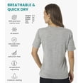 thumbnail image 2 of Merino.tech Women's Short Sleeve T-Shirt - Merino Wool Tee with Merino Sox Included, Heathered Black - XXL, 2 of 7