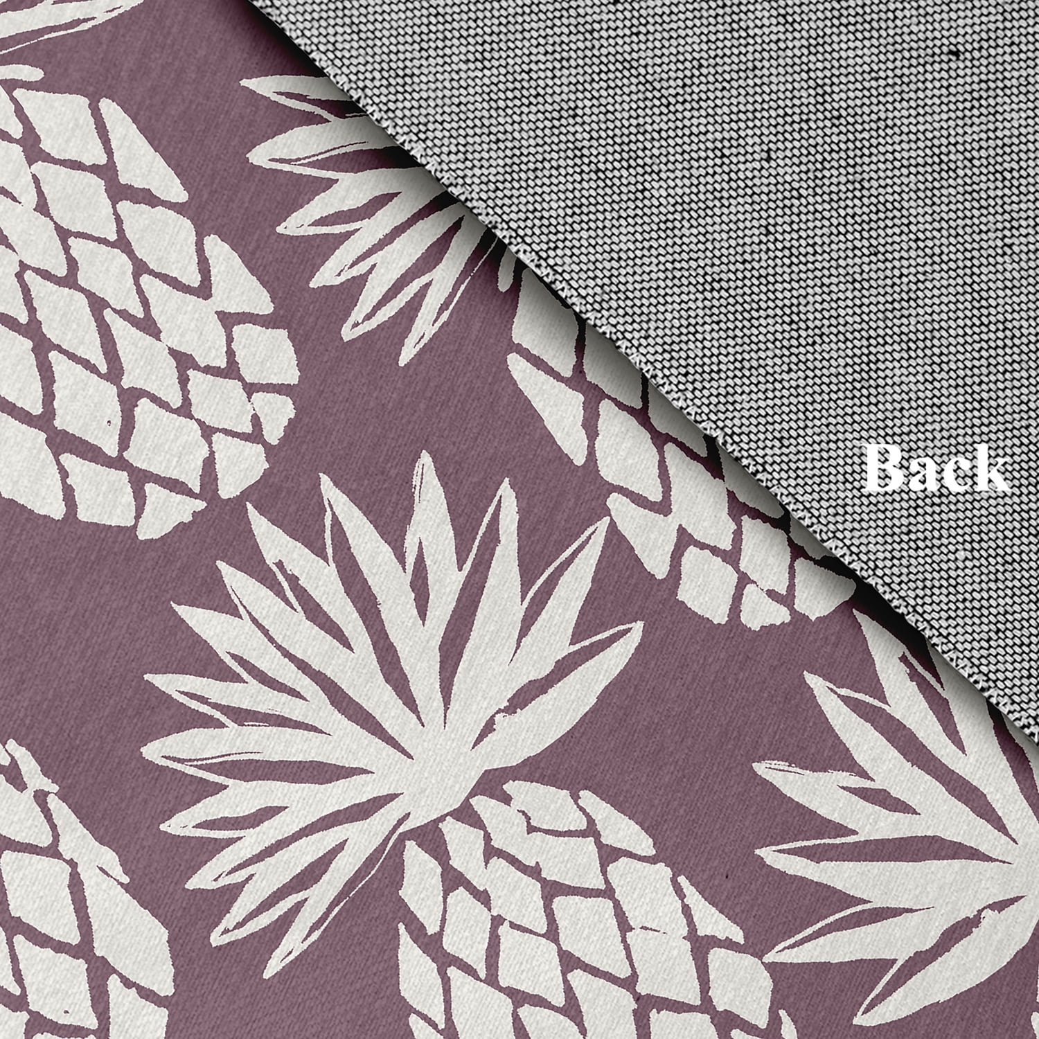 Simply Daisy 4' x 6' Pineapple Pattern Chenille Rug, Dusty Purple