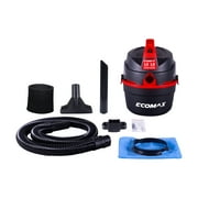 Ecomax 1 Gallon 1.5HP Portable Poly Wet/Dry Vacuum EM18101P-1H