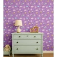 thumbnail image 2 of S4Sassy Safari Animal Print Wallpaper - Purple Wall Covering, 25" x 360" Self-Adhesive Textured Vinyl Wall Paper, Easy DIY Walls Covering for Kids Bedroom, Kid's room wall decor, Playroom wallpaper, 2 of 9