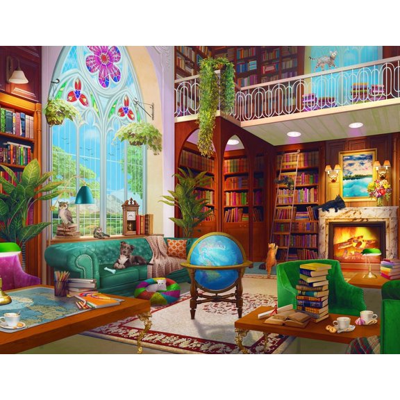 Springbok 500 Piece The Library Jigsaw Puzzle for Adults