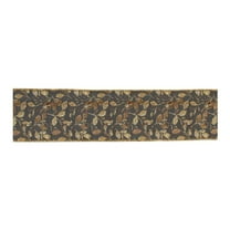 Melrose Leaf Print Wired Christmas Craft Ribbon - 4" x 10 Yards - Gold and Gray - Set of 2