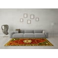 thumbnail image 3 of Ahgly Company Machine Washable Indoor Square Persian Yellow Traditional Area Rugs, 8' Square, 3 of 4