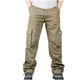 thumbnail image 1 of Pantalones largos de moda para hombre, casuales, de color sólido, con cremallera y bolsillos, elásticos, informales, para hombre., 1 of 4
