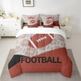 thumbnail image 3 of Feelyou Cartoon Rugby Sports Twin Bedding Sets 7-Piece, Est Soccer Sleep Repeat Bedding Comforter Set, Teens Kids Girls Teens Reversible Sheet Sets, Lightweight Room Decor, 3 of 8